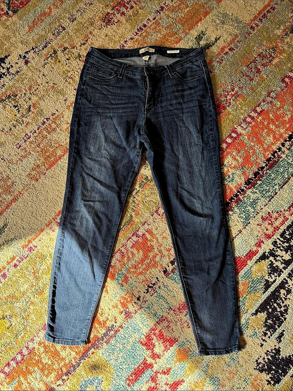 Vintage America Blues Boho Skinny Jeans Blue Waist 10R/30